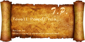 Teveli Pompónia névjegykártya